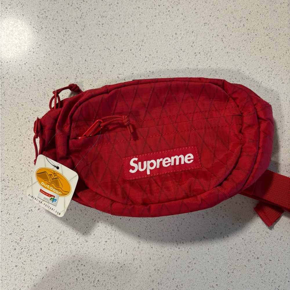 Supreme red Fanny pack